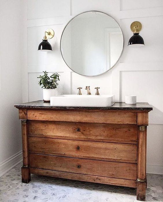 Wooden sink 